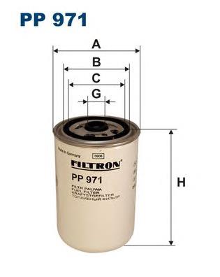 Фільтр тонкого очищення палива Filtron PP971 ціна, від 12.03 USD