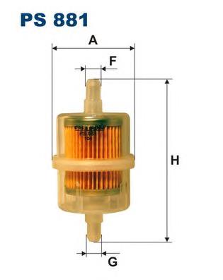 Паливний фільтр PS881 Filtron