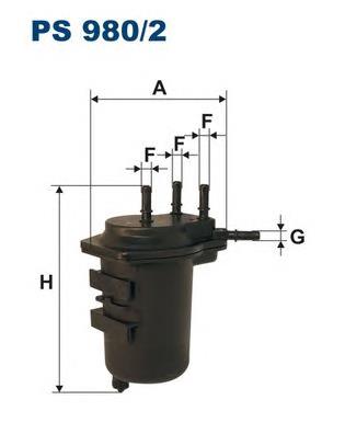 Фільтр тонкого очищення палива Filtron PS9802 ціна, від 21.35 USD