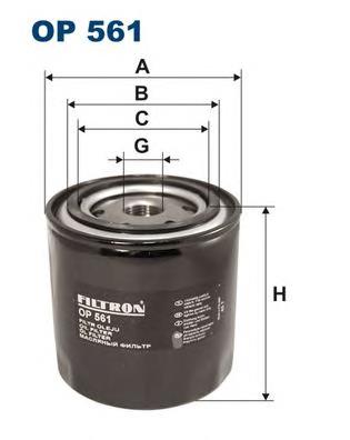 Масляний фільтр двигуна Filtron OP561 ціна, від 4.41 USD