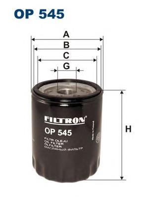 Фільтр масляний OP545 Filtron