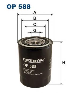Масляний фільтр OP588 Filtron