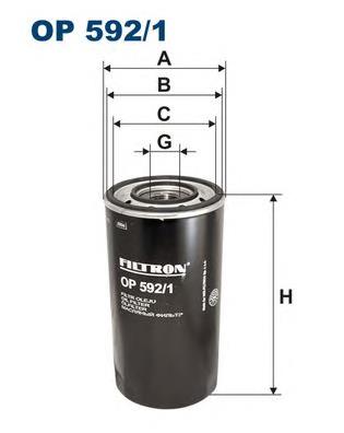 Масляний фільтр двигуна Filtron OP5921 ціна, від 19.24 USD
