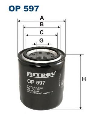 Масляний фільтр OP597 Filtron