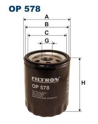 Масляний фільтр OP578 Filtron