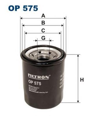 Масляний фільтр двигуна Filtron OP575 ціна, від 5.64 USD