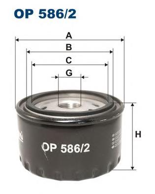 Масляний фільтр двигуна Filtron OP5862 ціна, від 4.31 USD