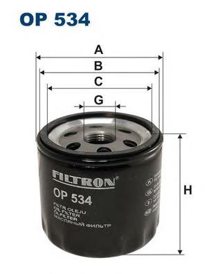 Фільтр масляний Filtron OP534