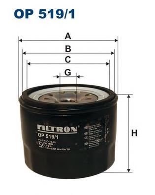 Фільтр масляний OP5191 Filtron