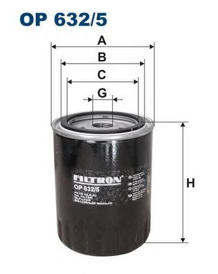 Масляний фільтр двигуна Filtron OP6325 ціна, від 7.10 USD