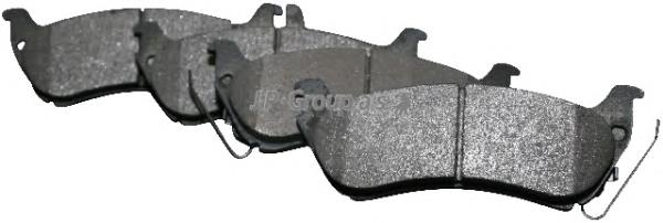 Задні гальмівні колодки JP Group 1363701110 ціна, від 17.41 USD