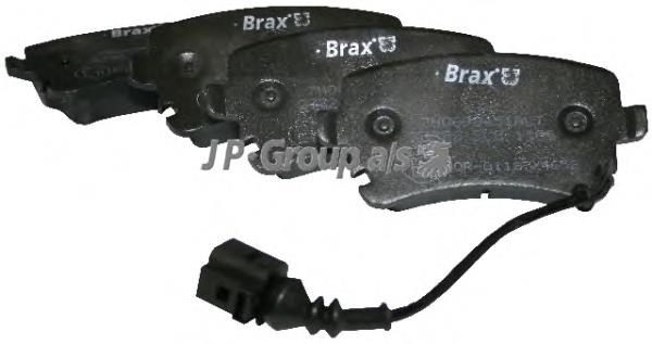 Задні гальмівні колодки JP Group 1163706210 ціна, від 16.29 USD