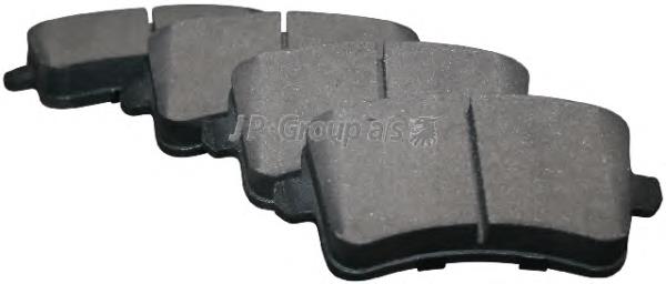 Задні гальмівні колодки JP Group 1163706810 ціна, від 16.38 USD