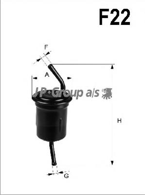 Фільтр паливний 4718700109 JP Group