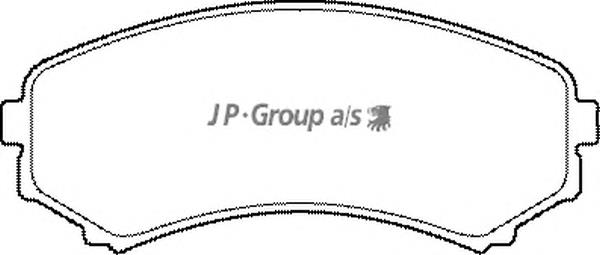 3963600319 JP Group колодки гальмівні передні, дискові