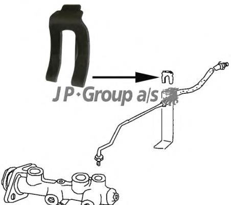Скоба гальмівної трубки 6638709 Opel