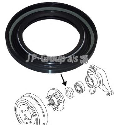 Сальник задньої маточини JP Group 8151250200 ціна, від 3.72 USD