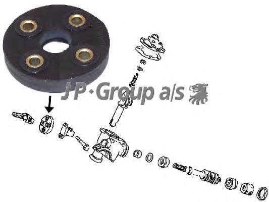 8144250200 JP Group Муфта рульового кардана