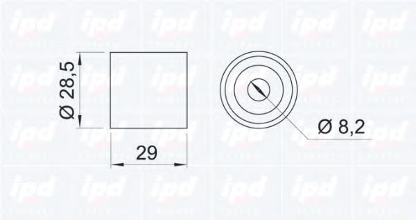 Ролик паразитний ГРМ 150078 IPD