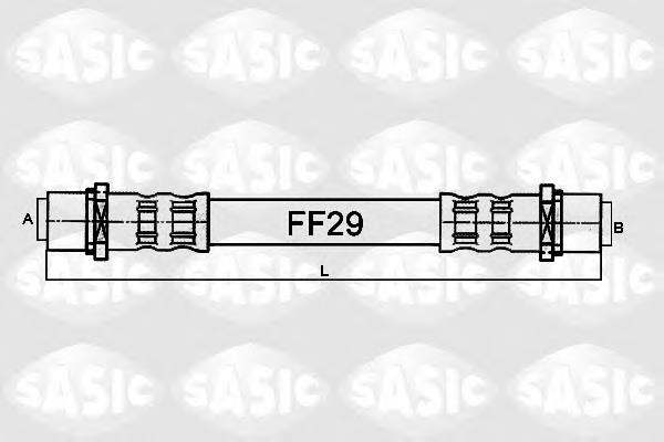 Шланг гальмівний передній 6606008 Sasic