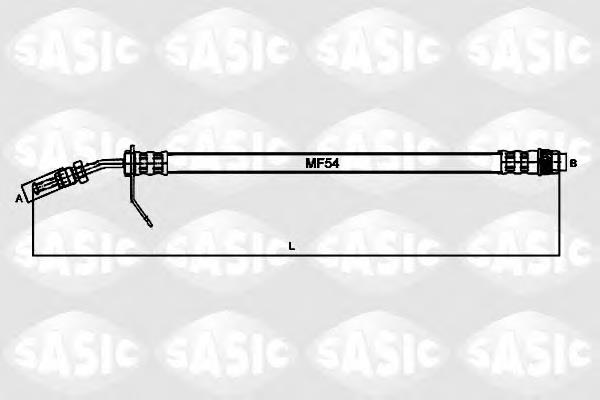 Шланг гальмівний передній 6604009 Sasic