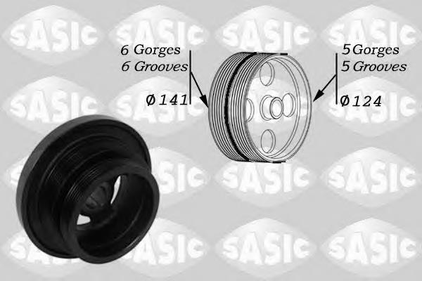 Демпферний шків колінвала Sasic 2156047