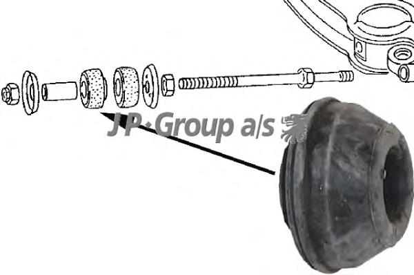 Сайлентблок переднього важеля 1140201200 JP Group