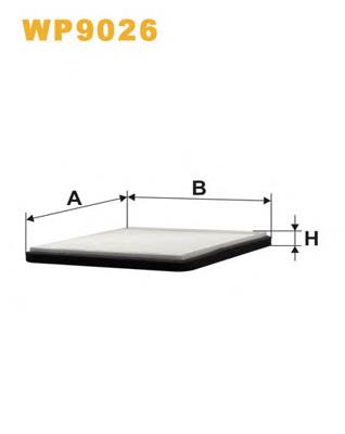 Фільтр повітряний обігрівача WIX WP9026 ціна, від 4.43 USD