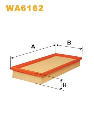 Фільтр повітряний WA6162 WIX