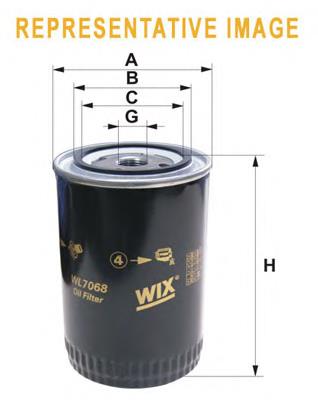 WL7216 WIX фільтр масляний