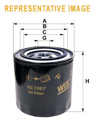 WL7204 WIX фільтр масляний