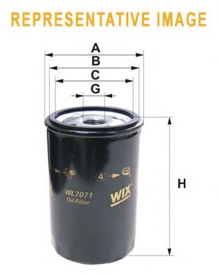 WL7206 WIX фільтр масляний