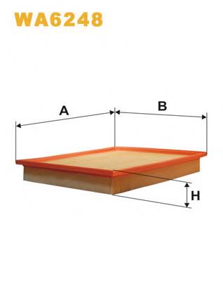 WA6248 WIX фільтр повітряний