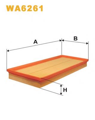 Фільтр повітряний WA6261 WIX