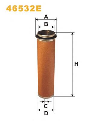 Фільтр повітряний 46532E WIX