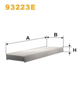 Купити 93223E WIX Фільтр салону вугільний