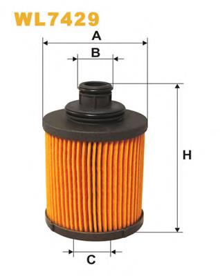 Масляний фільтр двигуна WIX WL7429 ціна, від 5.10 USD