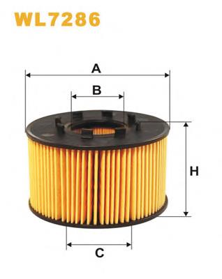 Фільтр масляний WL7286 WIX