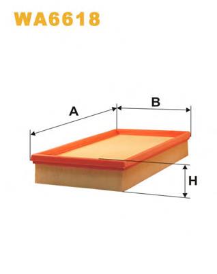 Фільтр повітряний WA6618 WIX
