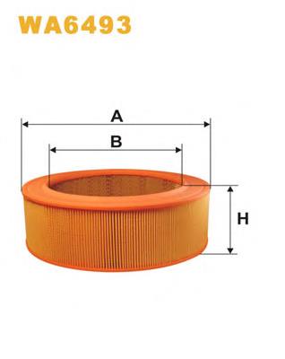 Повітряний фільтр WA6493 WIX