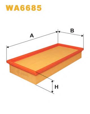Фільтр повітряний WA6685 WIX