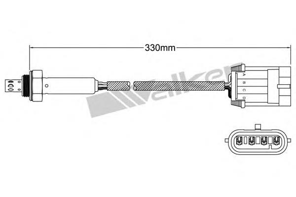 Лямбдазонд, датчик кисню 25024807 Walker