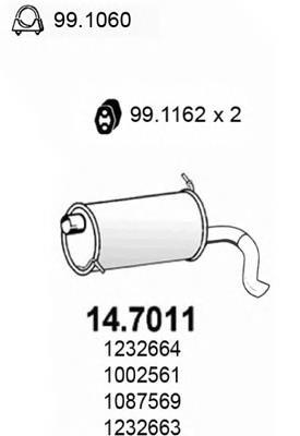 Глушник, задня частина 8399 Polmostrow