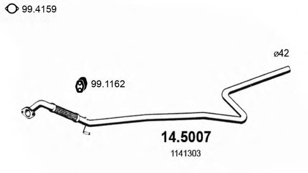 Купити C20140500 Mazda Труба приймальна (штани) глушника, передня
