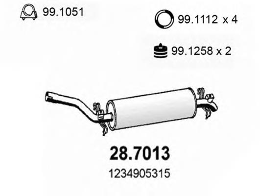 Вихлопна труба Mercedes A1234905315 ціна, від 113.76 USD