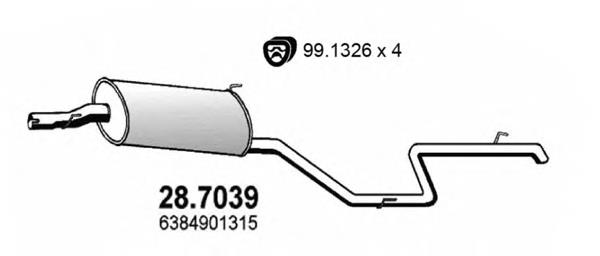 Вихлопна труба Starline 2822401 ціна, від 106.48 USD