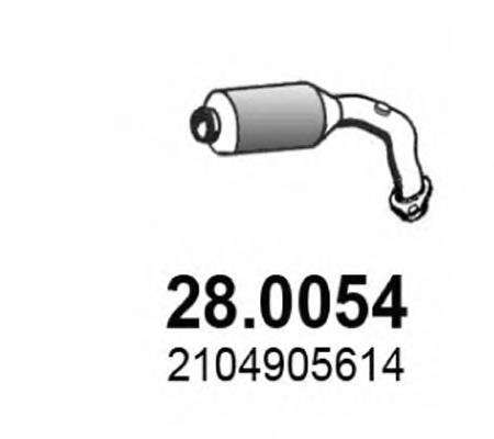 Купити A2104905614 Mercedes Перетворювач відпрацьованих газів