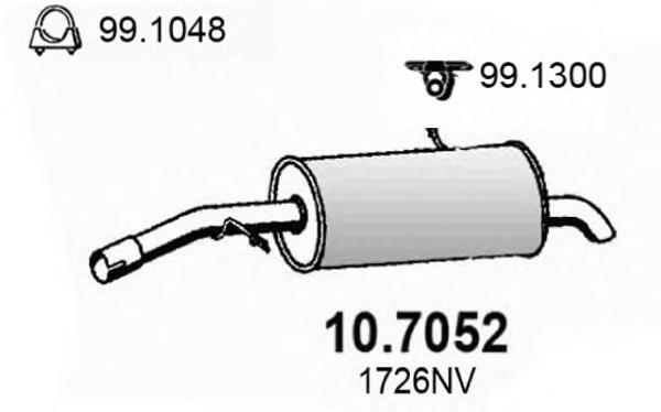 Вихлопна труба Asso 107052 ціна, від 76.25 USD