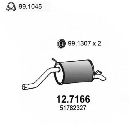 Глушник, задня частина 127166 Asso