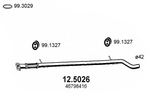 Купити 46798416 Fiat/Alfa/Lancia Вихлоп